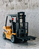 Darrahopens Baby & Kids > Baby & Kid's Toys > Activity Toys 1:10 Scale 2.4G 8-Channel Metal Remote Control Forklift Construction Vehicle with Lifting Function & Sound