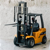 Darrahopens Baby & Kids > Baby & Kid's Toys > Activity Toys 1:10 Scale 2.4G 8-Channel Metal Remote Control Forklift Construction Vehicle with Lifting Function & Sound