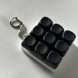 Darrahopens Baby & Kids > Baby & Kid's Toys > Activity Toys 2-Pack Black Mechanical 9-Keyboard Fingertip Toy Keychain - Key Pressure Relief, PVC Fingertip Toy