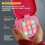 Darrahopens Baby & Kids > Baby & Kid's Toys > Activity Toys 2 Pack Red AI Tic-Tac-Toe Handheld Game Electronic Logic Training Machine with 9 Game Modes and Light-up Buttons for Kids Age 3+ Australian Home Travel