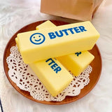 Darrahopens Baby & Kids > Baby & Kid's Toys > Activity Toys 2 PCS Giant Butter Stick Squishy Toy with Smiley Face for Office & School – Slow Rising Stress Reliever to Calm Anxiety (Yellow)