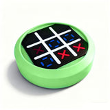 Darrahopens Baby & Kids > Baby & Kid's Toys > Activity Toys 4-in-1 Electronic Tic Tac Toe Game: AI Battle, Two-Player Mode, Memory & Speed Challenge | Handheld Portable Game Console, Suitable for Both Kids and Adults (Batteries Not Included)（green）