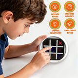 Darrahopens Baby & Kids > Baby & Kid's Toys > Activity Toys 4-in-1 Electronic Tic Tac Toe Game: AI Battle, Two-Player Mode, Memory & Speed Challenge | Handheld Portable Game Console, Suitable for Both Kids and Adults (Batteries Not Included)（green）