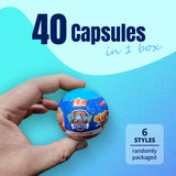 Darrahopens Baby & Kids > Baby & Kid's Toys > Activity Toys 40X Kenisy Paw Patrol Squishy Toy Capsules 50mm Collectible Gacha in Display Box
