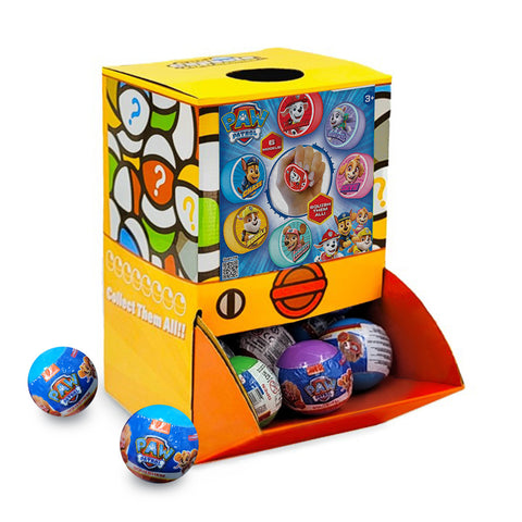 Darrahopens Baby & Kids > Baby & Kid's Toys > Activity Toys 40X Kenisy Paw Patrol Squishy Toy Capsules 50mm Collectible Gacha in Display Box