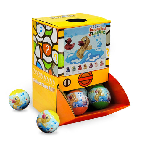 Darrahopens Baby & Kids > Baby & Kid's Toys > Activity Toys 40X Kenisy Sparkling Glitter Duck Capsules 50mm Collectible Gacha in Display Box