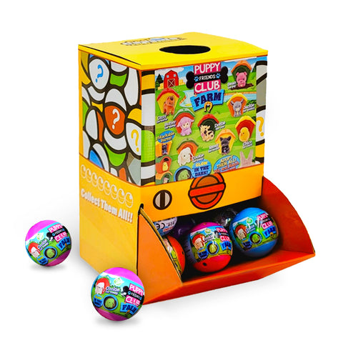 Darrahopens Baby & Kids > Baby & Kid's Toys > Activity Toys 40X Puppy Club Farm Animal Toy Capsules 50mm Collectible Gacha in Display Box