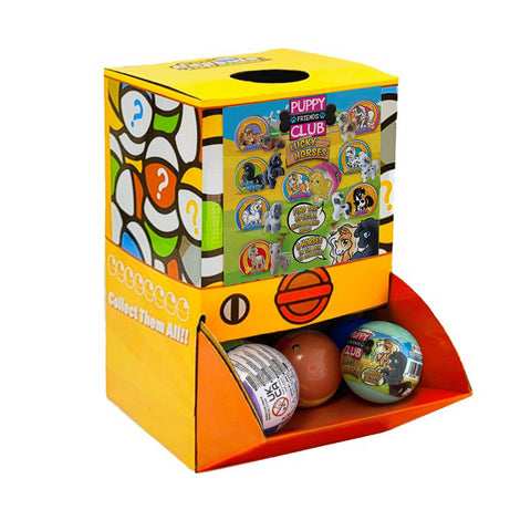 Darrahopens Baby & Kids > Baby & Kid's Toys > Activity Toys 40X Puppy Club Lucky Horses Toy Capsules 50mm Collectible Gacha in Display Box