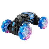 Darrahopens Baby & Kids > Baby & Kid's Toys > Activity Toys 4WD Stunt Car RC Hand Gesture Sensing Off Roader Remote Control Off-Road Gifts Blue
