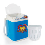 Darrahopens Baby & Kids > Baby & Kid's Toys > Activity Toys Blue Kids Mini Electric Toy Washing Machine with Spin Dryer Basket - Pretend Play Appliance