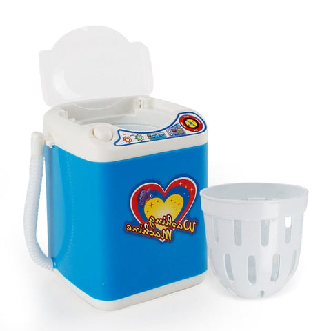 Darrahopens Baby & Kids > Baby & Kid's Toys > Activity Toys Blue Kids Mini Electric Toy Washing Machine with Spin Dryer Basket - Pretend Play Appliance