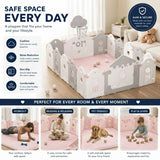 Darrahopens Baby & Kids > Baby & Kid's Toys > Activity Toys CARLA HOME Baby Play Mat 200x300cm, Thick Foam Crawling Mat, Infants, Pink In Australia - Darrahopens