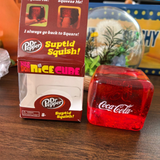 Darrahopens Baby & Kids > Baby & Kid's Toys > Activity Toys Cola Red Stress Cube Fidget Squishy Slow Rising Squeeze Toy, Fun Sensory Stress Ball for Kids Adults Teens
