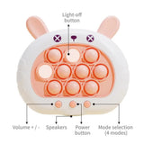 Darrahopens Baby & Kids > Baby & Kid's Toys > Activity Toys Electronic Fast Push Pop Game - Brown Deer Fidget Console with Lights & Sound - 4 Modes Memory & Speed Challenge - Interactive Sensory Toy for Kids 3+ & Travel