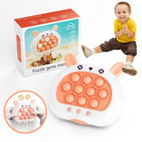 Darrahopens Baby & Kids > Baby & Kid's Toys > Activity Toys Electronic Fast Push Pop Game - Brown Deer Fidget Console with Lights & Sound - 4 Modes Memory & Speed Challenge - Interactive Sensory Toy for Kids 3+ & Travel