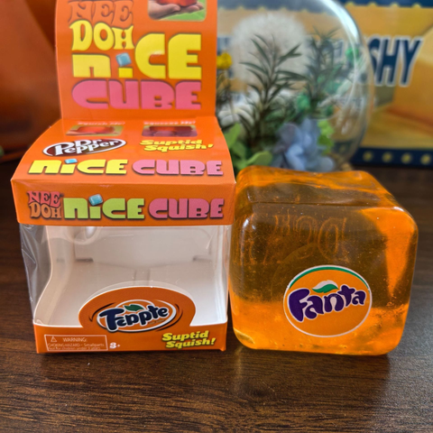 Darrahopens Baby & Kids > Baby & Kid's Toys > Activity Toys Fanta Orange Stress Cube Fidget Squishy Slow Rising Sensory Squeeze Ball, Relaxing Fidget Toy for Stress Relief Gifts