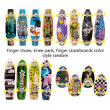 Darrahopens Baby & Kids > Baby & Kid's Toys > Activity Toys Finger Skateboard With Shoes Mini Scooter Finger Toy Set Gripboard Shoes And Pants Finger Skate Board Mini Skateboard 0.04 Black Series