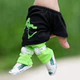 Darrahopens Baby & Kids > Baby & Kid's Toys > Activity Toys Finger Skateboard With Shoes Mini Scooter Finger Toy Set Gripboard Shoes And Pants Finger Skate Board Mini Skateboard 0.04 Black Series