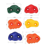 Darrahopens Baby & Kids > Baby & Kid's Toys > Activity Toys Jungle Gym Rock Climbing Holds Kids Wall Mounting Hardware Knotted Rope 25 Handles Playground