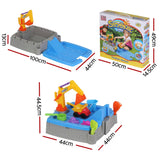Darrahopens Baby & Kids > Baby & Kid's Toys > Activity Toys Keezi 2-in-1 Kids Sandpit Water Table Working Excavator Digger Sensory Play Toys