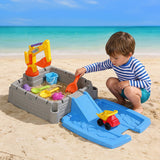 Darrahopens Baby & Kids > Baby & Kid's Toys > Activity Toys Keezi 2-in-1 Kids Sandpit Water Table Working Excavator Digger Sensory Play Toys