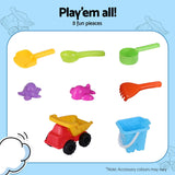 Darrahopens Baby & Kids > Baby & Kid's Toys > Activity Toys Keezi 2-in-1 Kids Sandpit Water Table Working Excavator Digger Sensory Play Toys