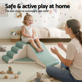 Darrahopens Baby & Kids > Baby & Kid's Toys > Activity Toys Keezi Kids Climbing Blocks 4-Piece Foam Toddler Playset Soft Indoor Climbing Toy Rocker