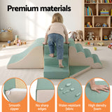 Darrahopens Baby & Kids > Baby & Kid's Toys > Activity Toys Keezi Kids Climbing Blocks 4-Piece Foam Toddler Playset Soft Indoor Climbing Toy Rocker
