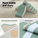 Darrahopens Baby & Kids > Baby & Kid's Toys > Activity Toys Keezi Kids Climbing Blocks 4-Piece Foam Toddler Playset Soft Indoor Climbing Toy Rocker