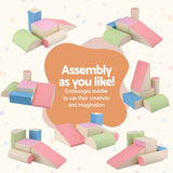 Darrahopens Baby & Kids > Baby & Kid's Toys > Activity Toys Keezi Kids Climbing Blocks 5-Piece Foam Toddler Playset Soft Indoor Climbing Toy Rocker