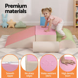 Darrahopens Baby & Kids > Baby & Kid's Toys > Activity Toys Keezi Kids Climbing Blocks 5-Piece Foam Toddler Playset Soft Indoor Climbing Toy Rocker