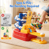 Darrahopens Baby & Kids > Baby & Kid's Toys > Activity Toys Keezi Kids Golf Toy Set with 20 Balls & 3 Adjustable Clubs, Foot Pedal Ball Launcher Portable Training Toy, Indoor Outdoor Backyard Sports Game for Ages 3-8 In Australia - Darrahopens