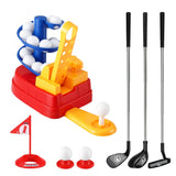Darrahopens Baby & Kids > Baby & Kid's Toys > Activity Toys Keezi Kids Golf Toy Set with 20 Balls & 3 Adjustable Clubs, Foot Pedal Ball Launcher Portable Training Toy, Indoor Outdoor Backyard Sports Game for Ages 3-8 In Australia - Darrahopens