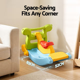 Darrahopens Baby & Kids > Baby & Kid's Toys > Activity Toys Keezi Kids Slide Set Toddler Indoor Playset Rocking Horse Ring Toss Multi Colour