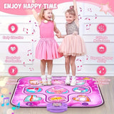 Darrahopens Baby & Kids > Baby & Kid's Toys > Activity Toys Kids LED Musical Dance Mat with 6 Game Modes