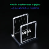 Darrahopens Baby & Kids > Baby & Kid's Toys > Activity Toys Newton's Cradle, made of durable PP material, is both a desktop physics demonstration pendulum and a stress-relieving decorative piece for offices and homes, ideal as a creative gift.
