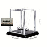 Darrahopens Baby & Kids > Baby & Kid's Toys > Activity Toys Newton's Cradle, made of durable PP material, is both a desktop physics demonstration pendulum and a stress-relieving decorative piece for offices and homes, ideal as a creative gift.