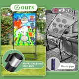 Darrahopens Baby & Kids > Baby & Kid's Toys > Activity Toys Outdoor/Indoor Portable Rugby Toss Game Set - Football Target Frame &  Rugby Toss Activity Toy, Durable & Easy Assembly Sports Equipment