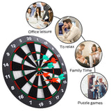 Darrahopens Baby & Kids > Baby & Kid's Toys > Activity Toys Safety Dart Board Set with 6 Soft Tip Darts: 16-Inch Rubber Dartboard for Family, Office & Party Leisure Sport