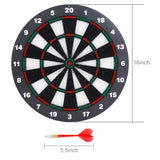 Darrahopens Baby & Kids > Baby & Kid's Toys > Activity Toys Safety Dart Board Set with 6 Soft Tip Darts: 16-Inch Rubber Dartboard for Family, Office & Party Leisure Sport