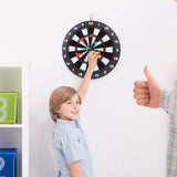 Darrahopens Baby & Kids > Baby & Kid's Toys > Activity Toys Safety Dart Board Set with 6 Soft Tip Darts: 16-Inch Rubber Dartboard for Family, Office & Party Leisure Sport