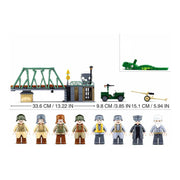 Darrahopens Baby & Kids > Baby & Kid's Toys > Activity Toys Sluban B0981 Model Kit WWII Battle of Budapest Winter Counter Attack Military Bridge Checkpoint Diorama Army DIY Set Toy In Australia - Darrahopens
