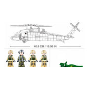 Darrahopens Baby & Kids > Baby & Kid's Toys > Activity Toys Sluban B1012 Model Kit UH60 Black Hawk Medical Rescue Helicopter US Army MEDEVAC Air Force Military Building Blocks DIY In Australia - Darrahopens