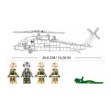 Darrahopens Baby & Kids > Baby & Kid's Toys > Activity Toys Sluban B1012 Model Kit UH60 Black Hawk Medical Rescue Helicopter US Army MEDEVAC Air Force Military Building Blocks DIY In Australia - Darrahopens