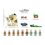 Darrahopens Baby & Kids > Baby & Kid's Toys > Activity Toys Sluban B1111 Model Kit WWII Battle of Iwo Jima Island Bunker Landing Craft Army Military Base Diorama Blocks DIY Set Toy In Australia - Darrahopens