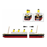 Darrahopens Baby & Kids > Baby & Kid's Toys > Activity Toys Sluban B1122 Model Kit 1:350 RMS Titanic Ocean Liner Cruise Ship Large Model Maritime Building Blocks DIY Construction In Australia - Darrahopens
