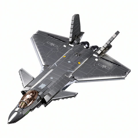 Darrahopens Baby & Kids > Baby & Kid's Toys > Activity Toys Sluban B1187 Model Kit 1:44 J20 Mighty Dragon Chinese Stealth Fighter Jet Plane Modern PLAAF Building Block DIY Set Toy In Australia - Darrahopens