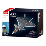 Darrahopens Baby & Kids > Baby & Kid's Toys > Activity Toys Sluban B1187 Model Kit 1:44 J20 Mighty Dragon Chinese Stealth Fighter Jet Plane Modern PLAAF Building Block DIY Set Toy In Australia - Darrahopens