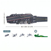 Darrahopens Baby & Kids > Baby & Kid's Toys > Activity Toys Sluban B1189 Model Kit 1:450 Aircraft Carrier Shandong Type 002 PLAN Warship Navy Vessel Boat Blocks DIY Set Toy In Australia - Darrahopens