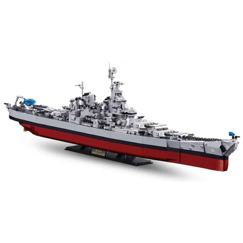 Darrahopens Baby & Kids > Baby & Kid's Toys > Activity Toys Sluban B1291 Model Kit 1:350 USS Missouri BB63 Mighty Mo Battleship Warship WWII Navy Vessel Boat Blocks DIY Set Toy In Australia - Darrahopens